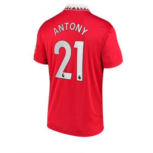 Fotbalové Dres Manchester United Antony #21 Domácí 2022-23 Krátký Rukáv